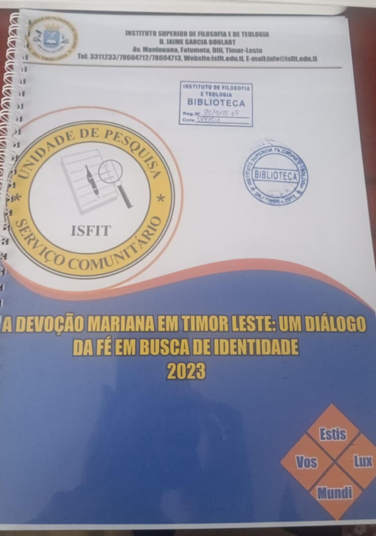 A Devoção Mariana em Timor Leste: Um Diálogo da Fé em Busca de Identidade 2023